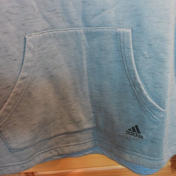 Adidas Gray & White Logo Hoodie | Women’s Pullover Sweatshirt Medium - Picture 2 of 5